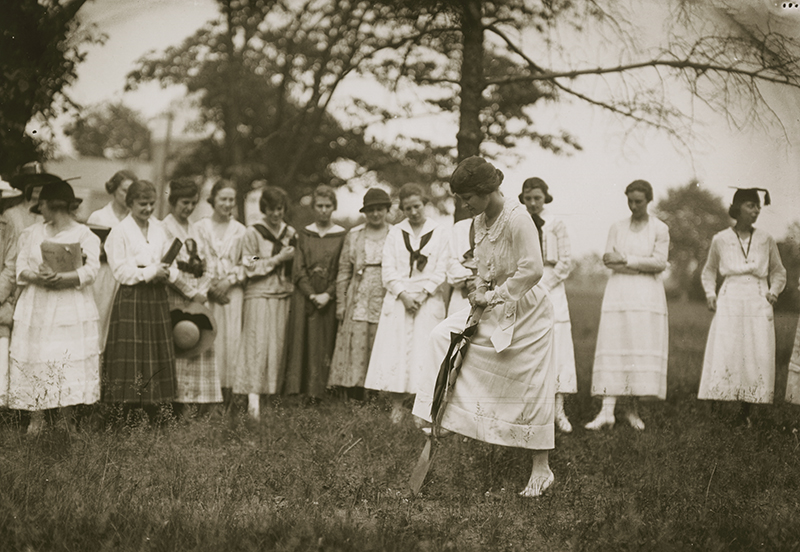 Photo at the groundbreaking for Pomerene Hall