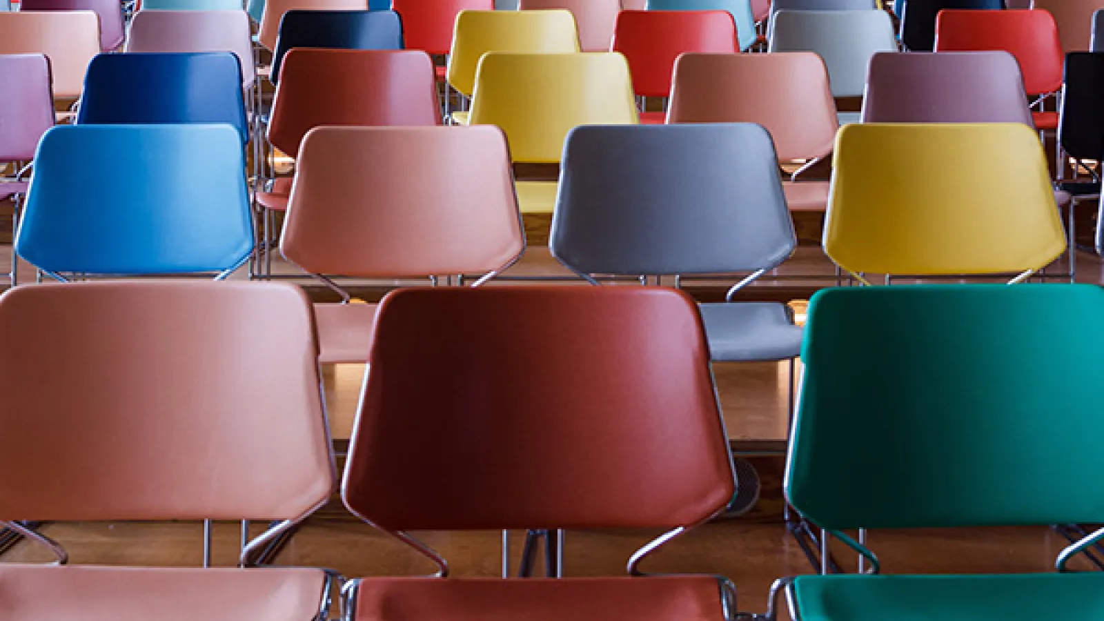 Image of multicolored chairs