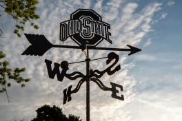 Weathervane with Ohio State logo