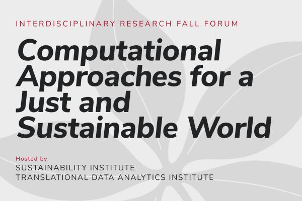 Title Card: Computational Approaches for a Just and Sustainable World