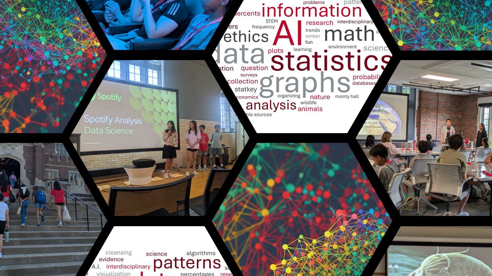 collage of students from data science camp