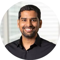 Headshot of Venkata Surya Chaitanya Kolluru smiling against an indoor background.